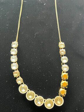 JCrew White Bronze Brulee Mix necklace